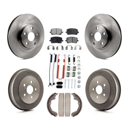 Kit de plaquettes et tambours semi-métalliques pour Rotor de frein avant et arrière (7 pièces) pour Toyota Matrix Vib