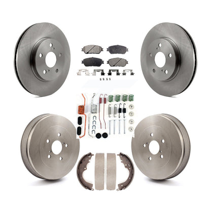 Kit de tambour à plaquettes semi-métalliques pour rotors de frein avant et arrière (7 pièces) pour Toyota Sienn 04-10