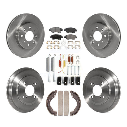 Kit de tambour à plaquettes semi-métalliques pour rotors de frein avant et arrière (7 pièces) pour Honda Fi 2015-2020