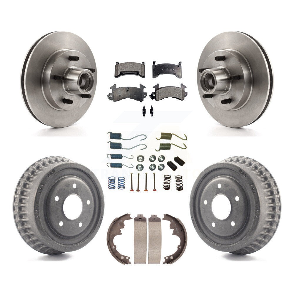 Kit de tambour à plaquettes semi-métalliques pour Rotor de frein avant et arrière (7 pièces) pour Chevrolet Camaro S1