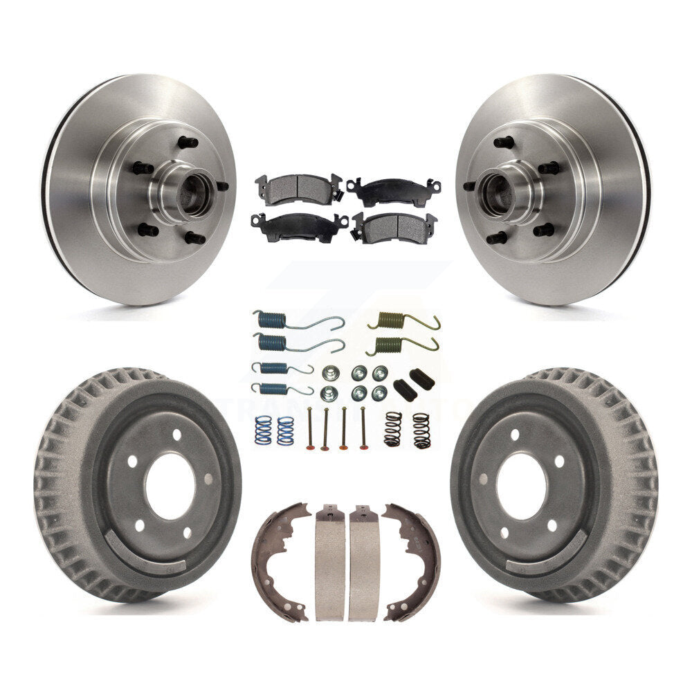 Kit de tambour à plaquettes semi-métalliques de rotors de frein avant et arrière (7 pièces) pour Chevrolet Astro GM