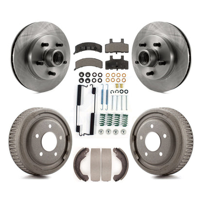 Kit de tampons et de tambour semi-métalliques de moyeu de Rotor de frein à disque avant et arrière (7 pièces) pour GMC Yuko