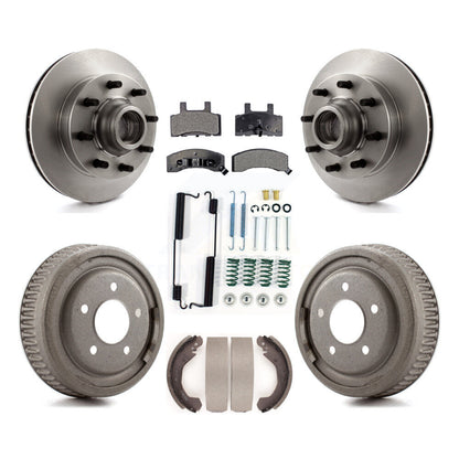 Kit de tampons et de tambour semi-métalliques de moyeu de Rotor de frein à disque avant et arrière (7 pièces) pour GMC Yuko
