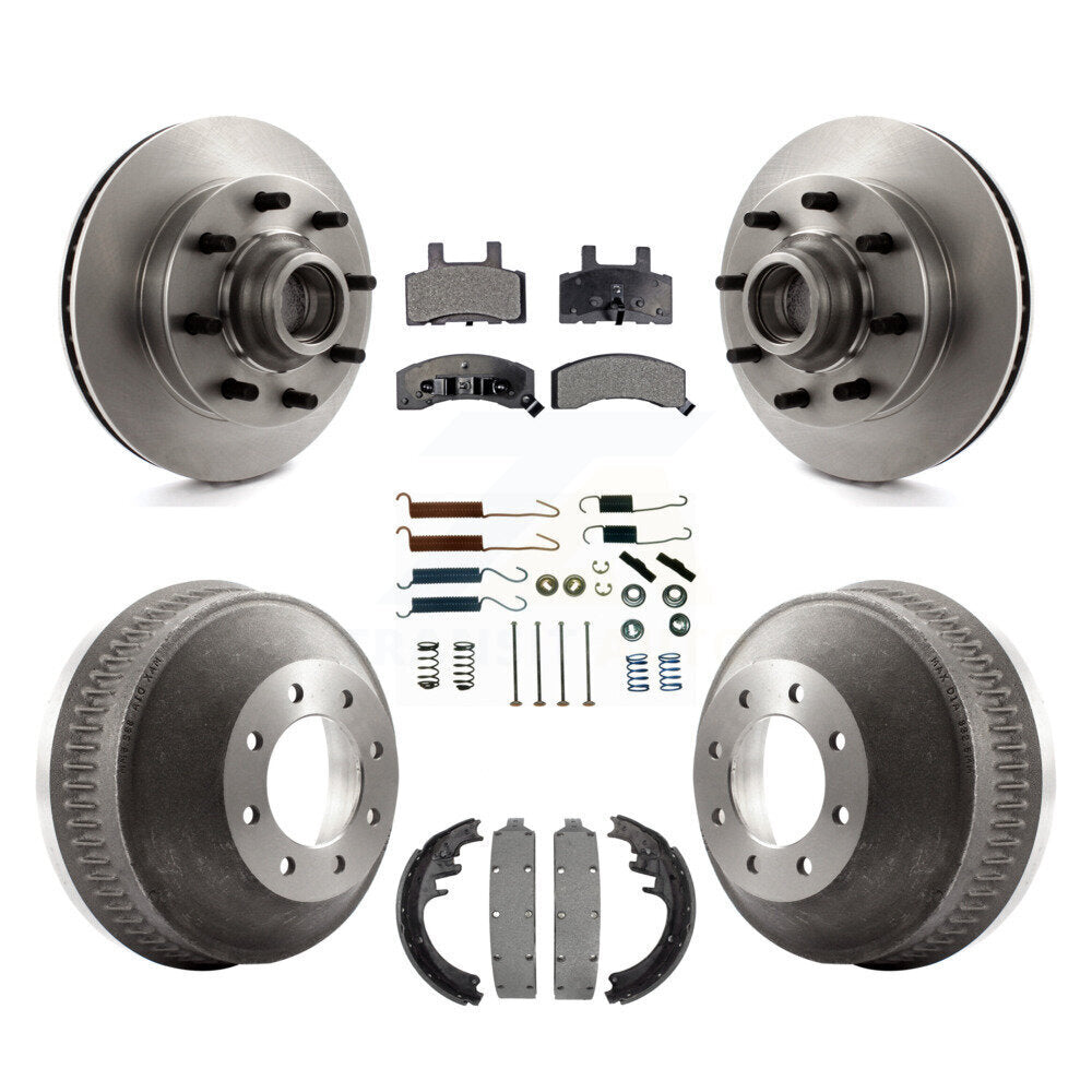 Kit de tambour à plaquettes semi-métalliques pour rotors de frein avant et arrière (7 pièces) pour C2500 Chevrolet GM