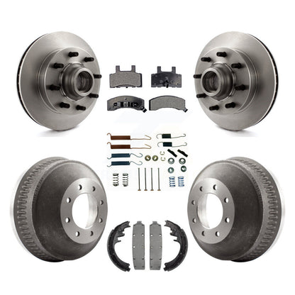 Kit de tambour à plaquettes semi-métalliques pour rotors de frein avant et arrière (7 pièces) pour C2500 Chevrolet GM