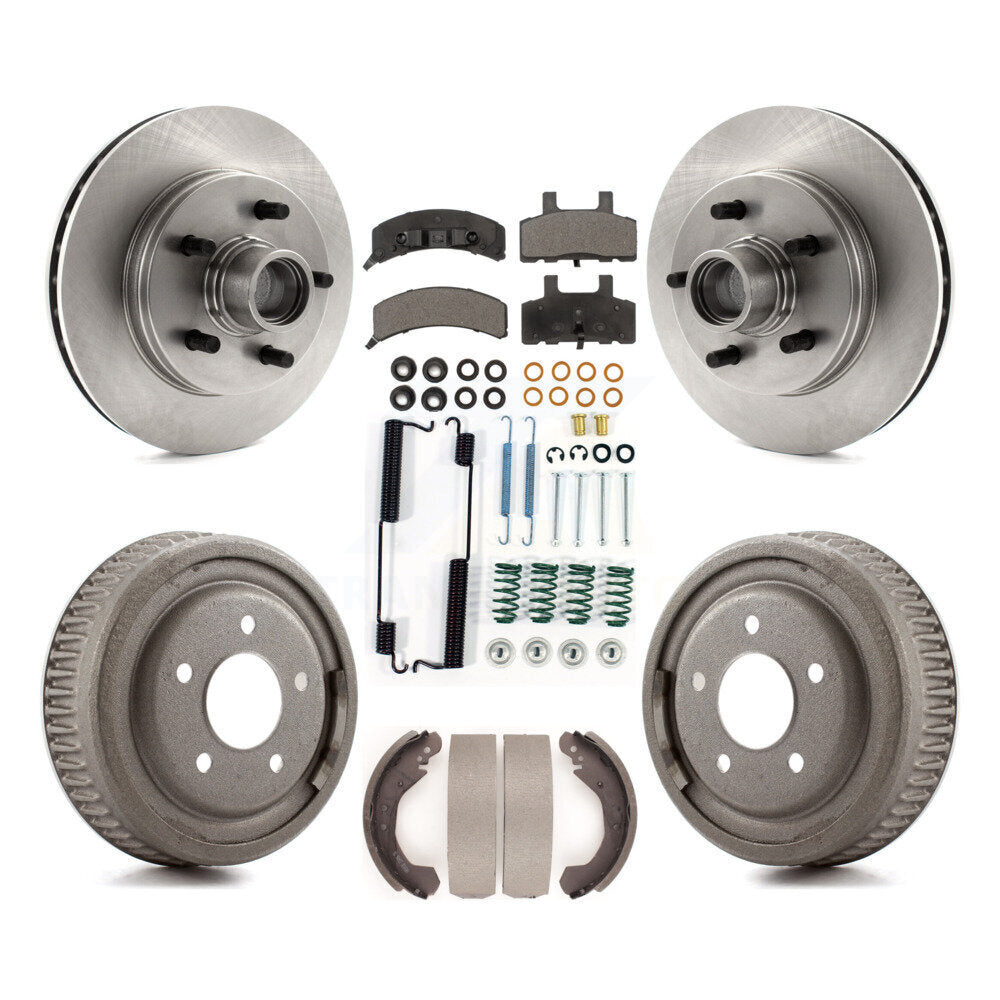 Kit de tambour à plaquettes semi-métalliques pour rotors de frein avant et arrière (7 pièces) pour C1500 Chevrolet GM