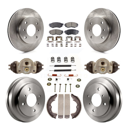 Kit de plaquettes et tambours semi-métalliques pour Rotor de frein avant et arrière (9 pièces) pour Nissan Sentra 1.8