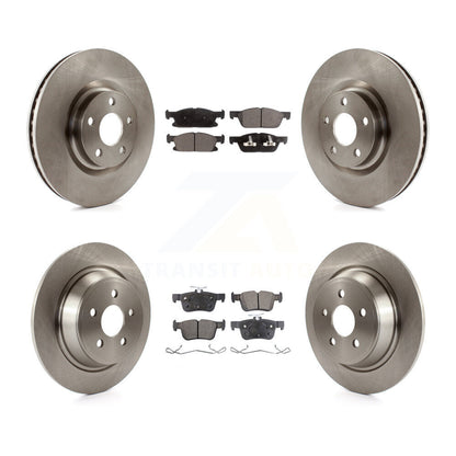 Kit de rotors de frein à disque avant et arrière et plaquettes semi-métalliques pour Ford Edge K8F-10223