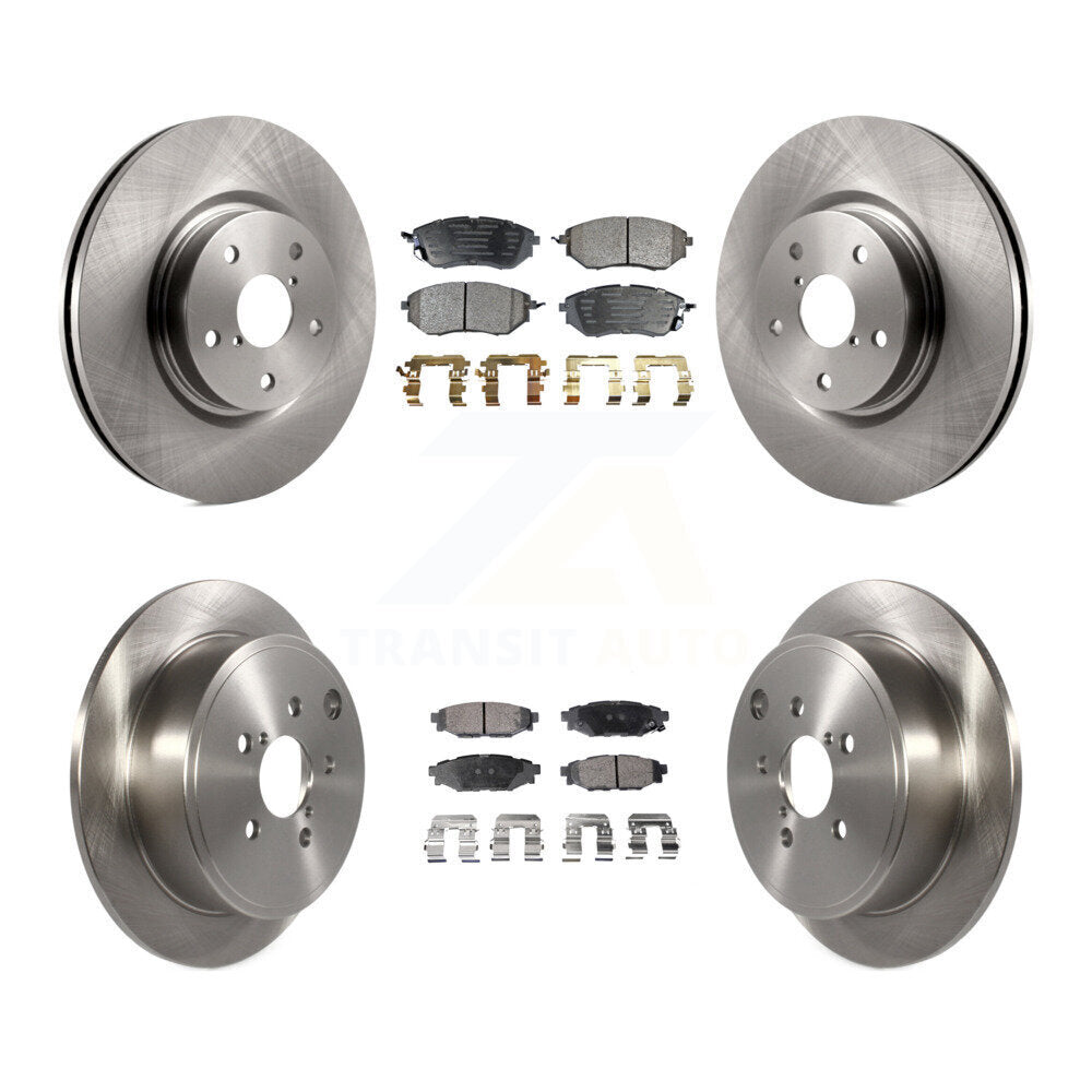 Kit de disques de frein à disque avant et arrière et plaquettes semi-métalliques pour Subaru WRX