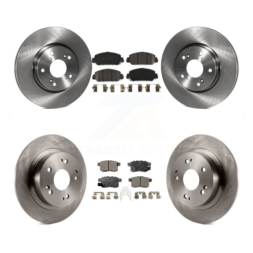 Kit de rotors de frein à disque avant et arrière et plaquettes semi-métalliques pour Honda Accord