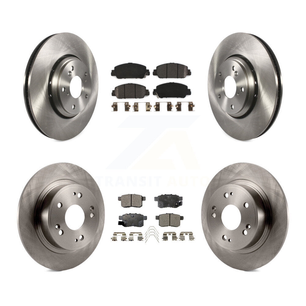 Kit de rotors de frein à disque avant et arrière et plaquettes semi-métalliques pour Honda Accord