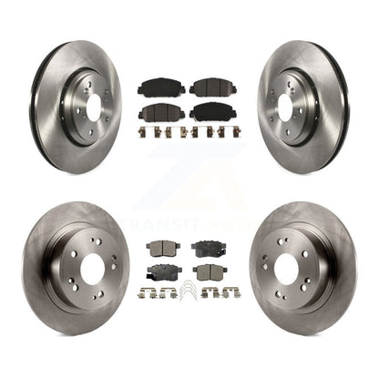 Kit de rotors de frein à disque avant et arrière et plaquettes semi-métalliques pour Honda Accord