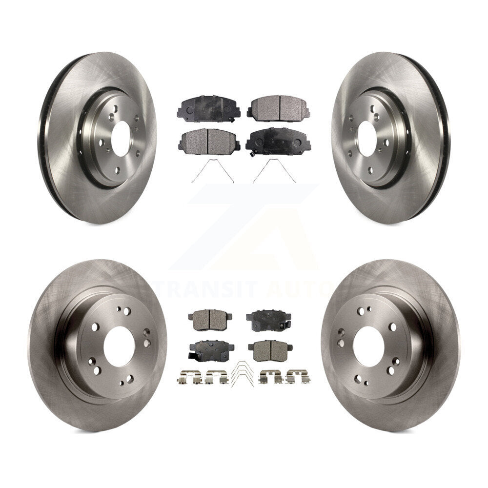 Kit de rotors de frein à disque avant et arrière et plaquettes semi-métalliques pour Honda Accord