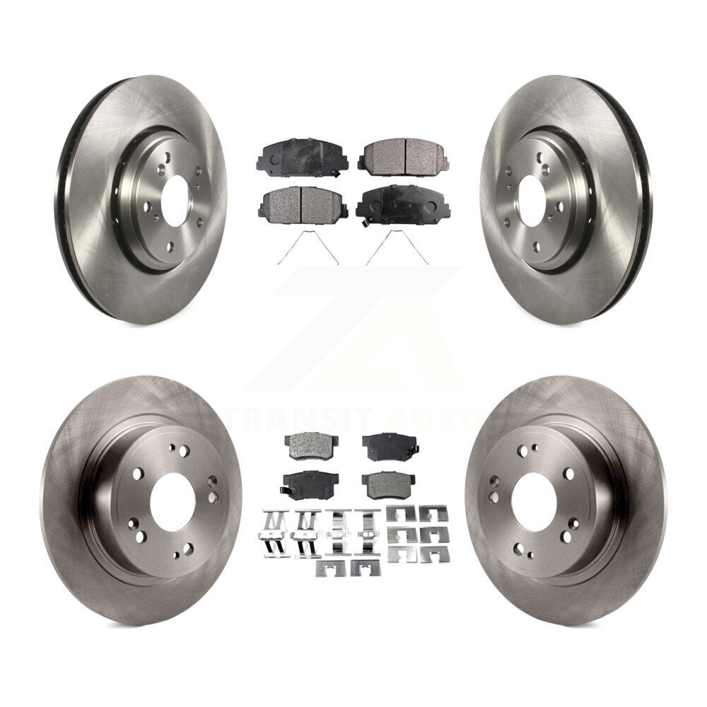 Kit de disques de frein à disque avant et arrière et plaquettes semi-métalliques pour Acura ILX 2017 – 2022