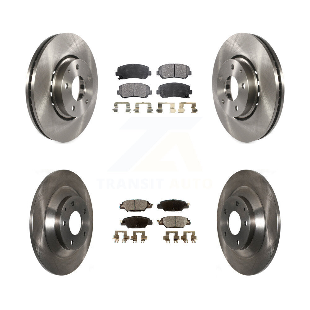 Kit de rotors de frein à disque avant et arrière et plaquettes semi-métalliques pour Mazda CX-5