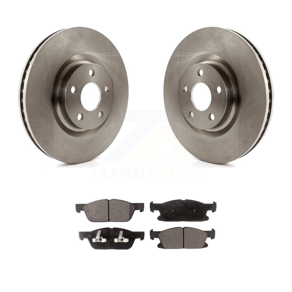 Kit de disques de frein à disque avant et plaquettes semi-métalliques pour Ford Edge K8F-102244