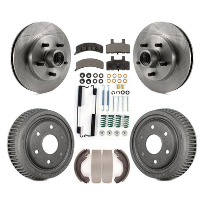 Rotor de frein à disque avant et arrière, Kit de plaquettes et de tambour semi-métalliques (7 pièces) pour GMC Yukon RW