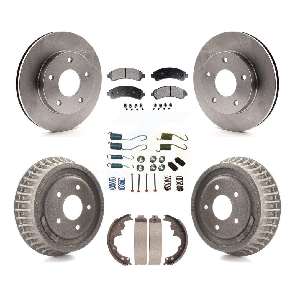 Kit de tambour à plaquettes semi-métalliques pour Rotor de frein avant et arrière (7 pièces) pour Chevrolet Blazer GM