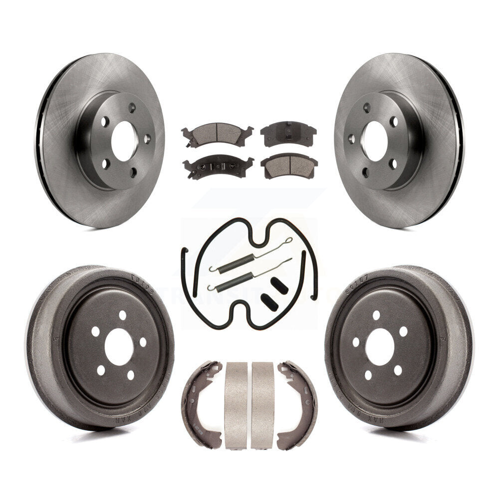 Kit de plaquettes et tambours semi-métalliques pour Rotor de frein avant et arrière (7 pièces) pour Chevrolet Cavalie