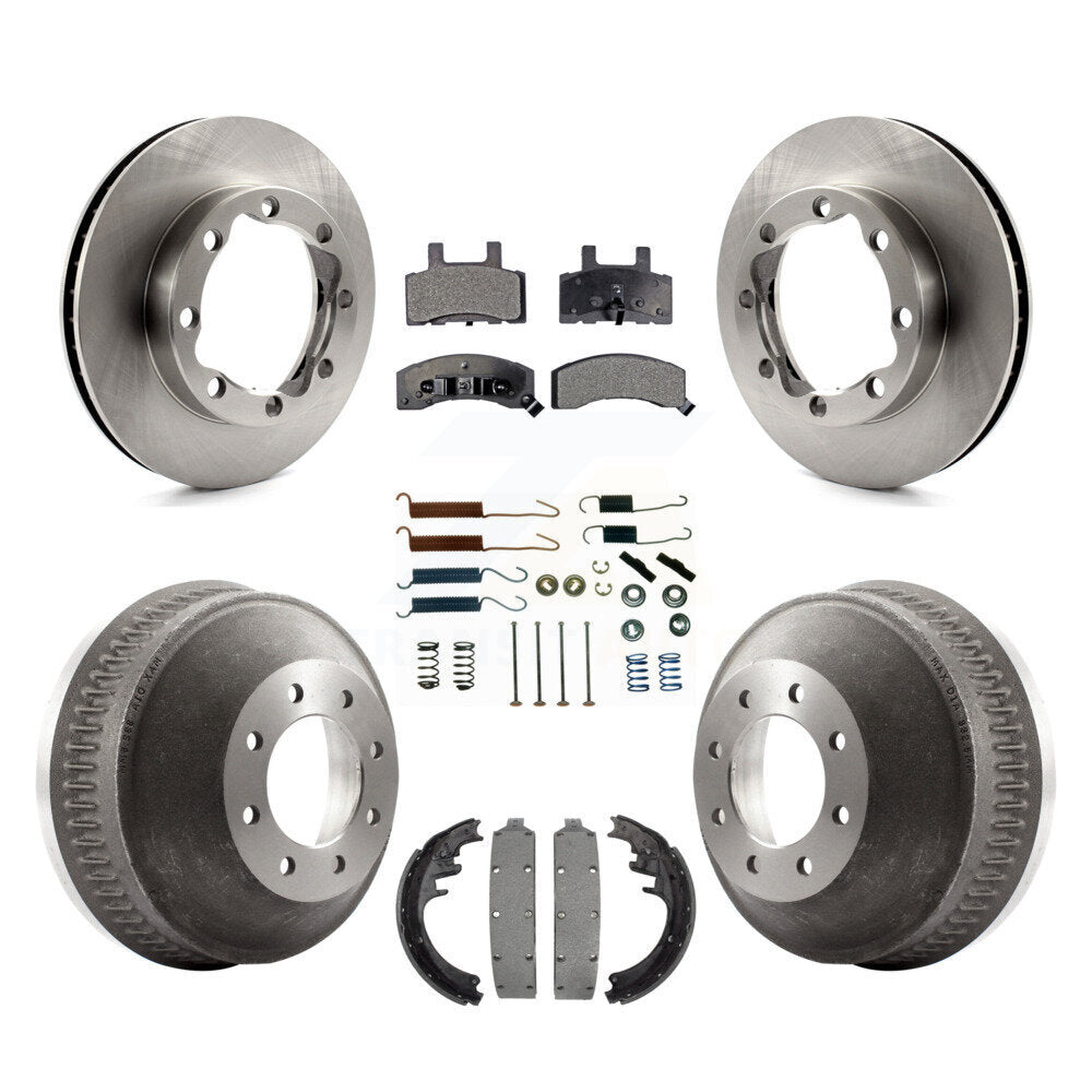 Kit de tambour à plaquettes semi-métalliques pour rotors de frein avant et arrière (7 pièces) pour K3500 GMC Chevrole