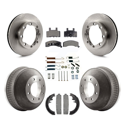 Kit de tambour à plaquettes semi-métalliques pour rotors de frein avant et arrière (7 pièces) pour K3500 GMC Chevrole