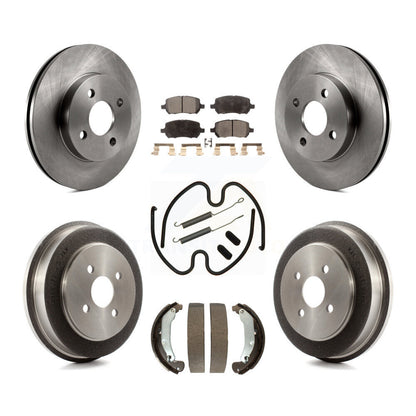 Kit de tambour à plaquettes semi-métalliques pour Rotor de frein avant et arrière (7 pièces) pour Pontiac Chevrolet G