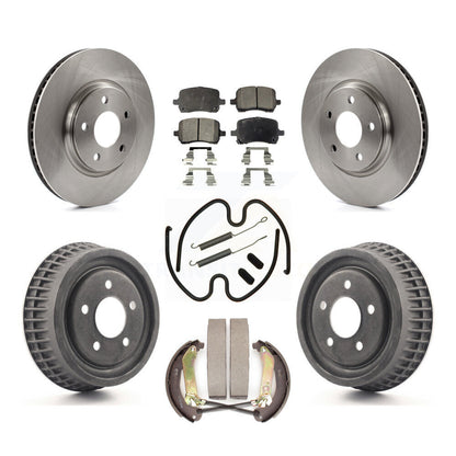 Kit de plaquettes et de tambour semi-métalliques, Rotor de frein avant et arrière (7 pièces) pour Chevrolet Malib