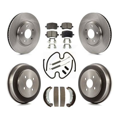 Kit de tambour à plaquettes semi-métalliques, Rotor de frein à disque avant et arrière (7 pièces) pour Pontiac Pursui