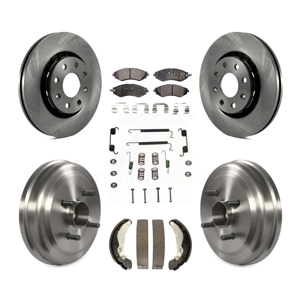 Kit de tambour à plaquettes semi-métalliques pour Rotor de frein avant et arrière (7 pièces) pour Chevrolet Aveo Aveo