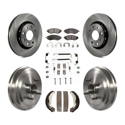 Kit de tambour à plaquettes semi-métalliques pour Rotor de frein avant et arrière (7 pièces) pour Chevrolet Aveo Aveo