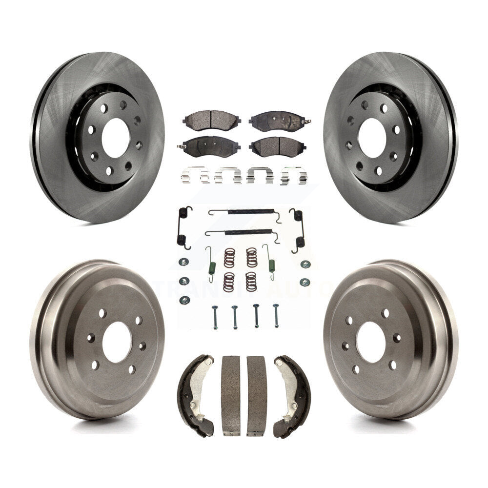 Kit de tambour à plaquettes semi-métalliques pour Rotor de frein avant et arrière (7 pièces) pour Chevrolet Aveo Aveo
