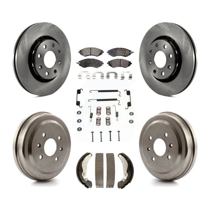 Kit de tambour à plaquettes semi-métalliques pour Rotor de frein avant et arrière (7 pièces) pour Chevrolet Aveo Aveo