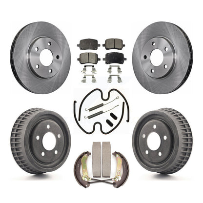 Kit de plaquettes et de tambour semi-métalliques, Rotor de frein avant et arrière (7 pièces) pour Chevrolet Malib