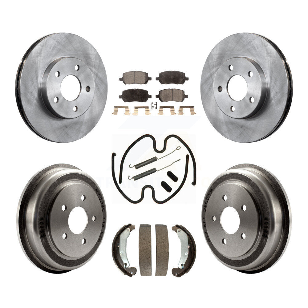 Kit de tambour à plaquettes semi-métalliques pour Rotor de frein avant et arrière (7 pièces) pour Pontiac G5 Chevrole