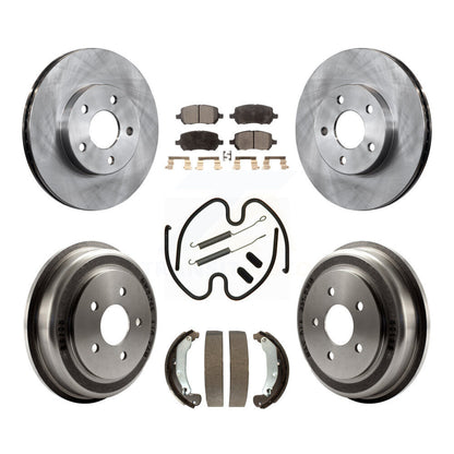 Kit de tambour à plaquettes semi-métalliques pour Rotor de frein avant et arrière (7 pièces) pour Pontiac G5 Chevrole