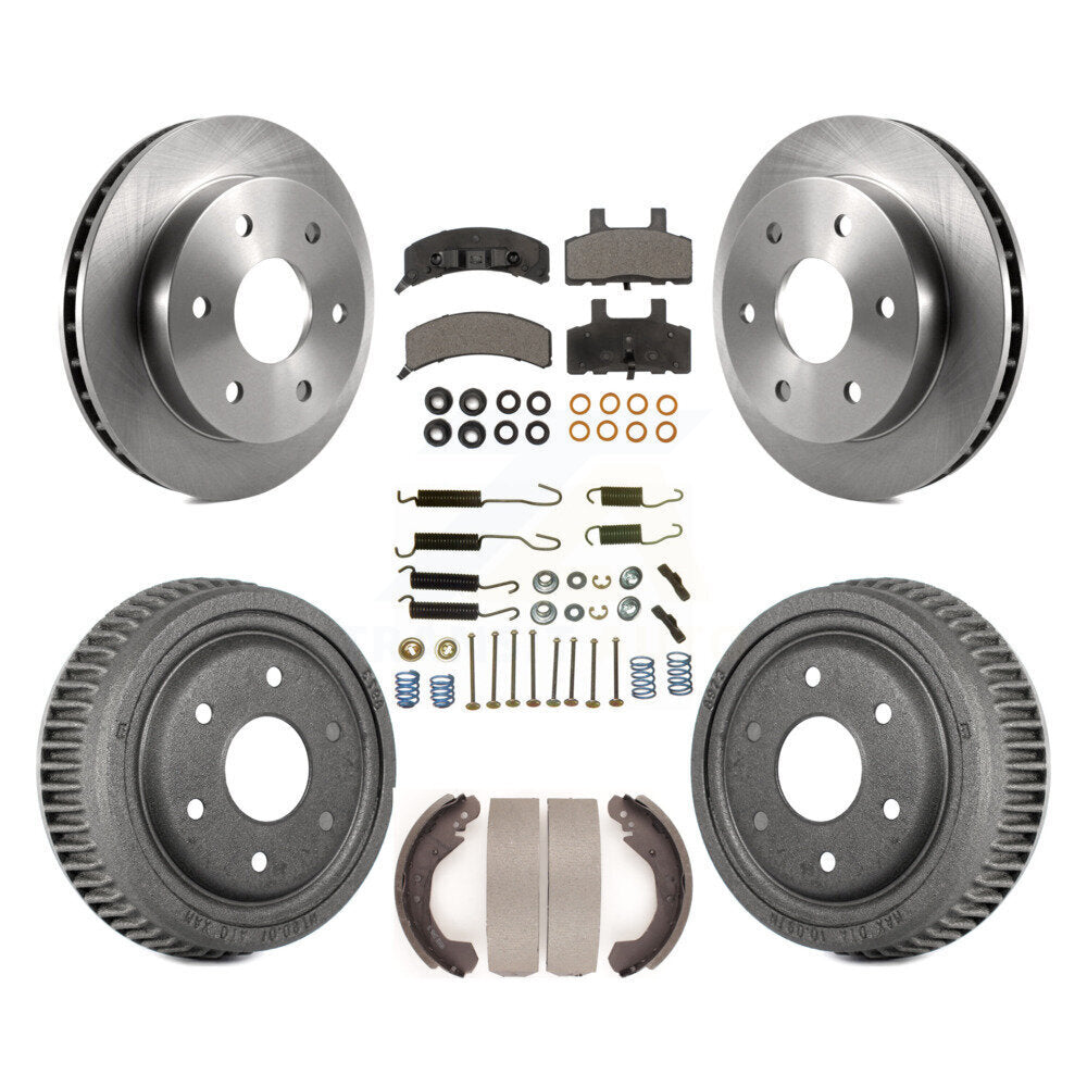 Kit de tambour à plaquettes semi-métalliques pour Rotor de frein avant et arrière (7 pièces) pour Chevrolet Blazer 4W