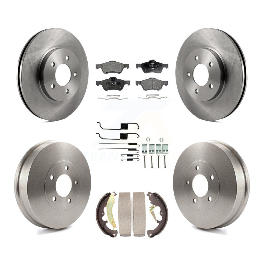 Kit de tambour à plaquettes semi-métalliques pour rotors de frein avant et arrière (7 pièces) pour Ford Escape Mercur