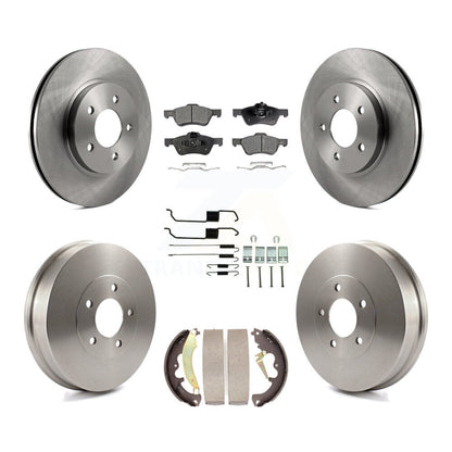 Kit de tambour à plaquettes semi-métalliques pour rotors de frein avant et arrière (7 pièces) pour Ford Escape Mercur