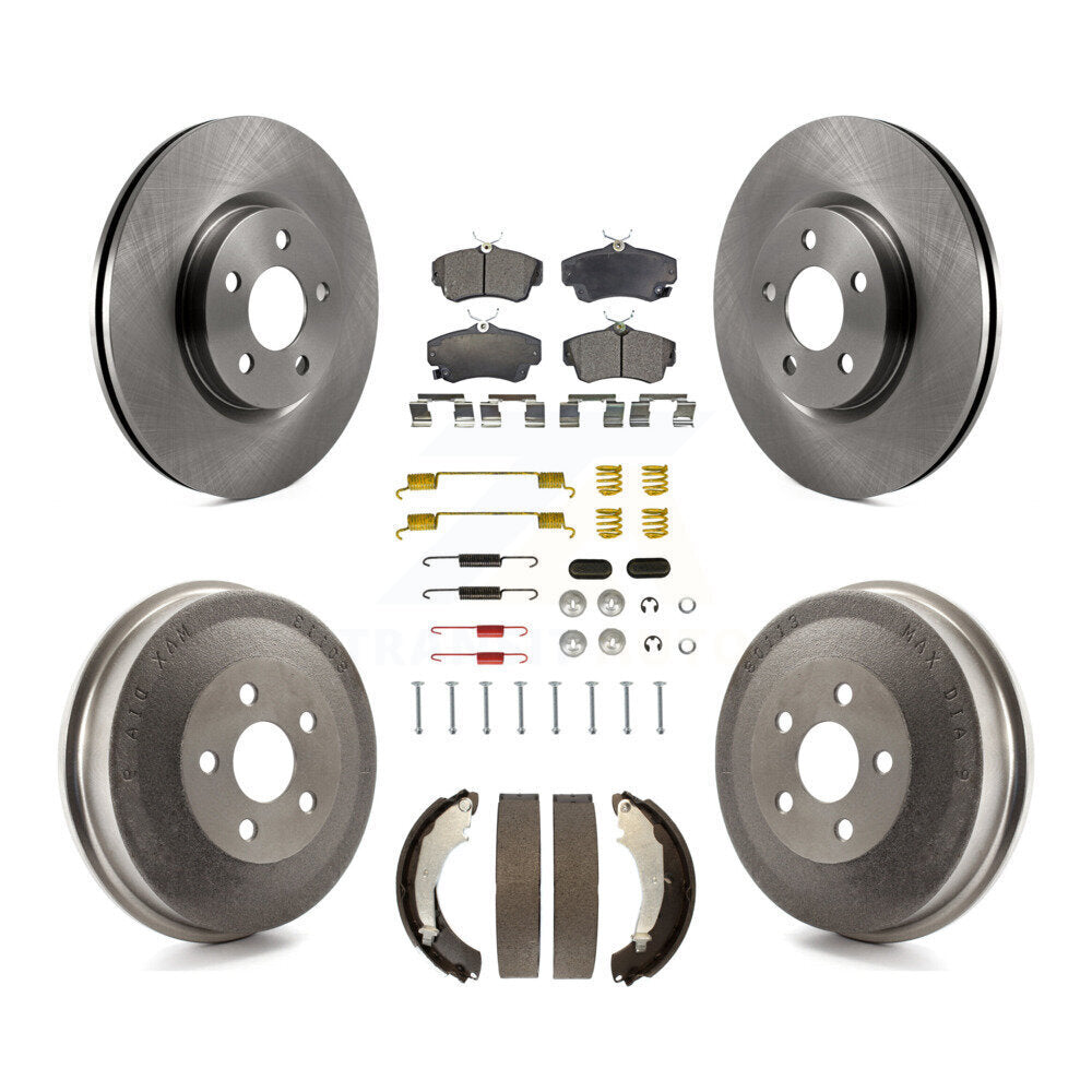 Kit de tambour à plaquettes semi-métalliques pour rotors de frein avant et arrière (7 pièces) pour Chrysler PT Cruise