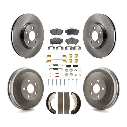 Kit de tambour à plaquettes semi-métalliques pour rotors de frein avant et arrière (7 pièces) pour Chrysler PT Cruise