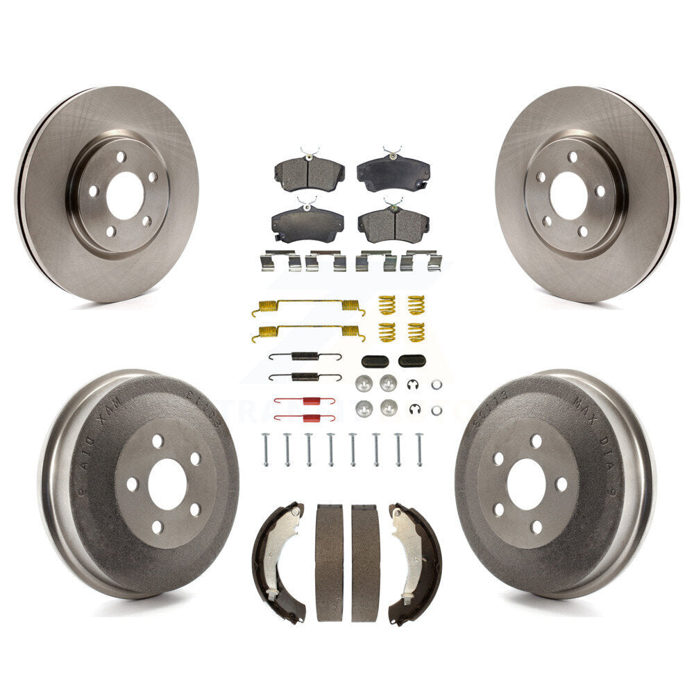 Kit de tambour à plaquettes semi-métalliques pour rotors de frein avant et arrière (7 pièces) pour Chrysler PT Cruise
