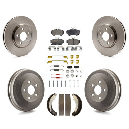 Kit de tambour à plaquettes semi-métalliques pour rotors de frein avant et arrière (7 pièces) pour Chrysler PT Cruise
