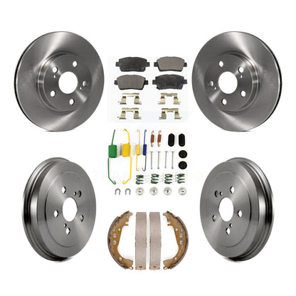 Kit de plaquettes et de tambours semi-métalliques pour rotors de frein avant et arrière (7 pièces) pour Toyota Priu 2008