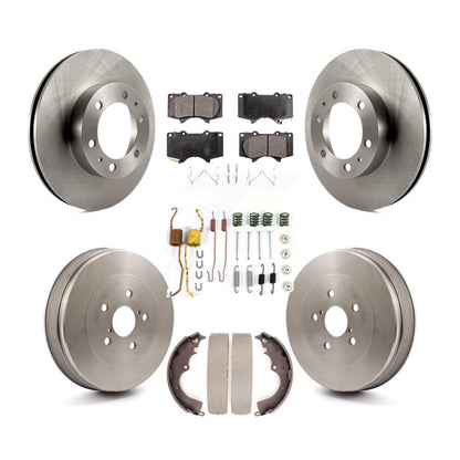 Kit de tambour à plaquettes semi-métalliques pour Rotor de frein avant et arrière (7 pièces) pour Toyota Tacoma RW 15