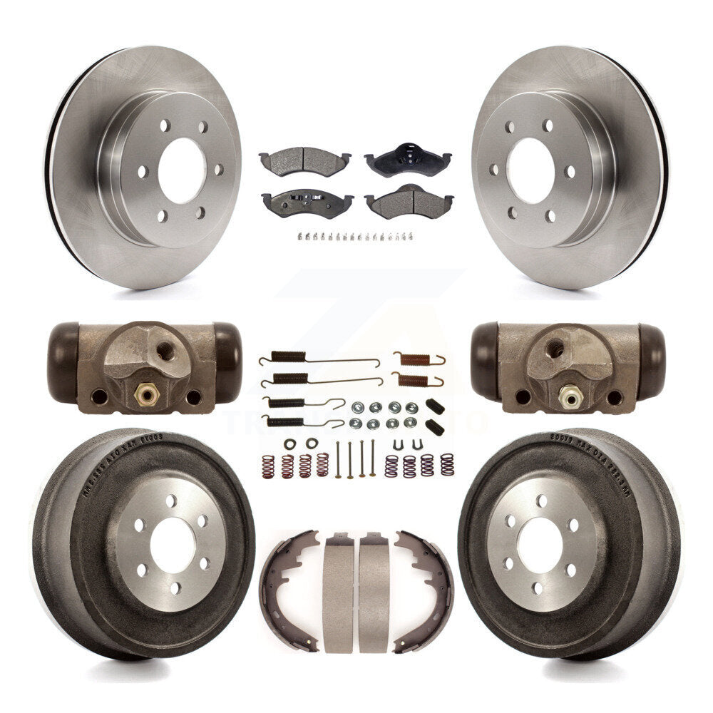 Kit de tambour à plaquettes semi-métalliques pour Rotor de frein avant et arrière (9 pièces) pour Dodge Dakota Durang