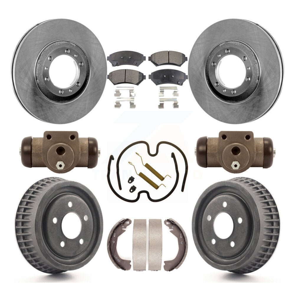 Kit de tambour à plaquettes semi-métalliques, Rotor de frein à disque avant et arrière (9 pièces) pour Pontiac Montan