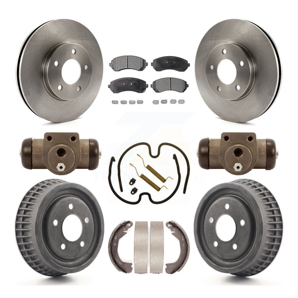 Kit de tambour à plaquettes semi-métalliques, Rotor de frein à disque avant et arrière (9 pièces) pour Pontiac Montan
