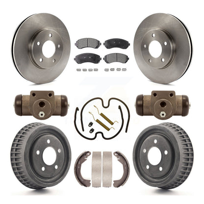 Kit de tambour à plaquettes semi-métalliques, Rotor de frein à disque avant et arrière (9 pièces) pour Pontiac Montan