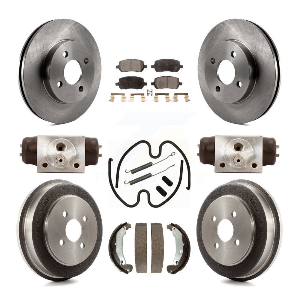 Kit de tambour à plaquettes semi-métalliques pour Rotor de frein à disque avant et arrière (9 pièces) pour Saturn Io 2003