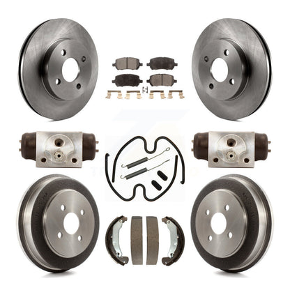 Kit de tambour à plaquettes semi-métalliques pour Rotor de frein à disque avant et arrière (9 pièces) pour Saturn Io 2003